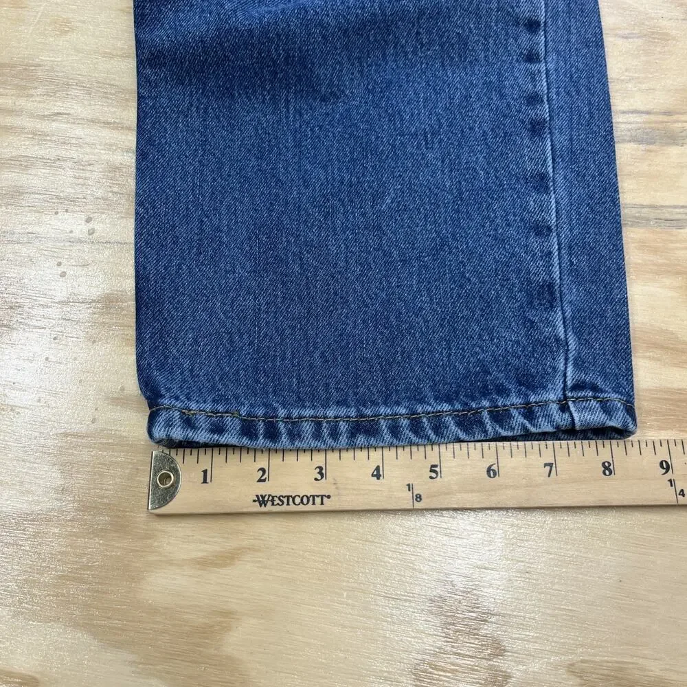 Levis 550 Relaxed Fit Jeans Mens 38x30 Blue Denim Cotton Classic Preppy
